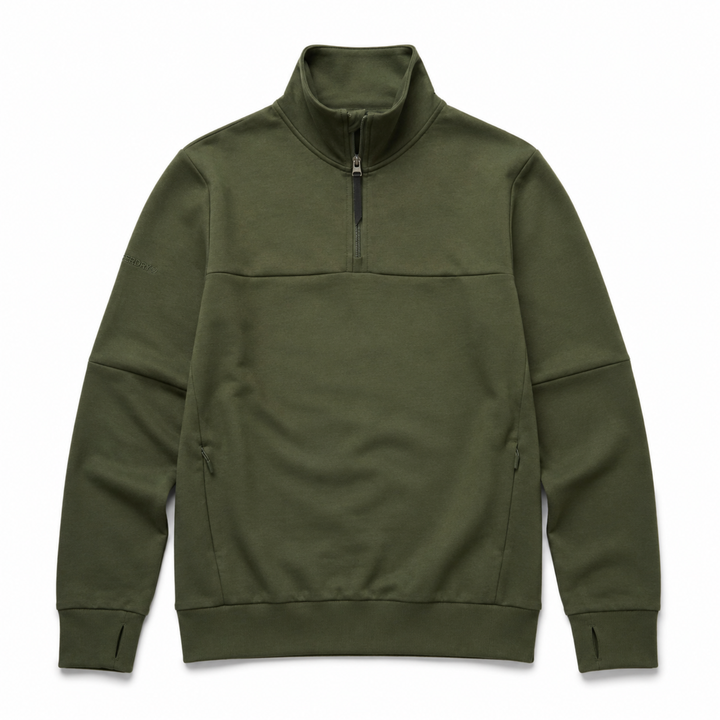 Superdry Tech Half Zip Pullover Grün