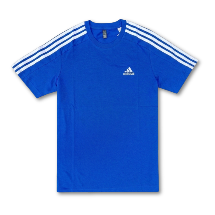 Adidas Essentials Herren T-Shirt Essentials 3 Streifen Blau