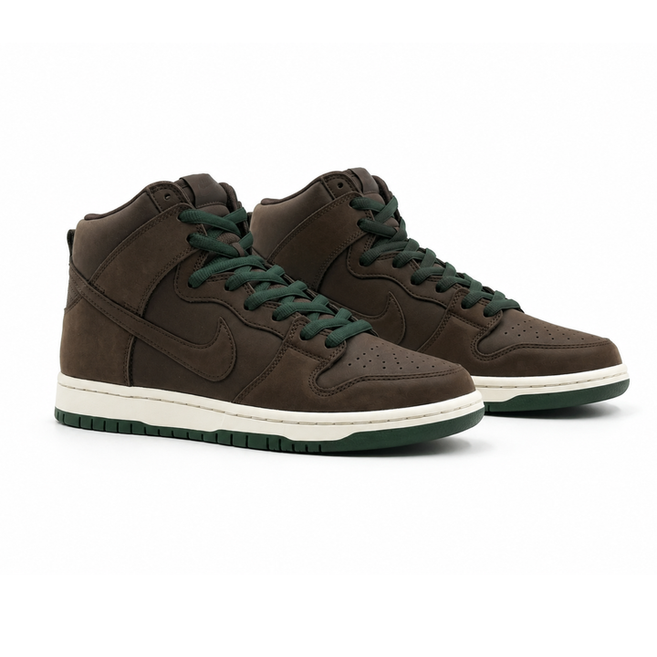 Nike SB Dunk High Pro Baroque Brown Sneaker Braun Grün CV1624-200