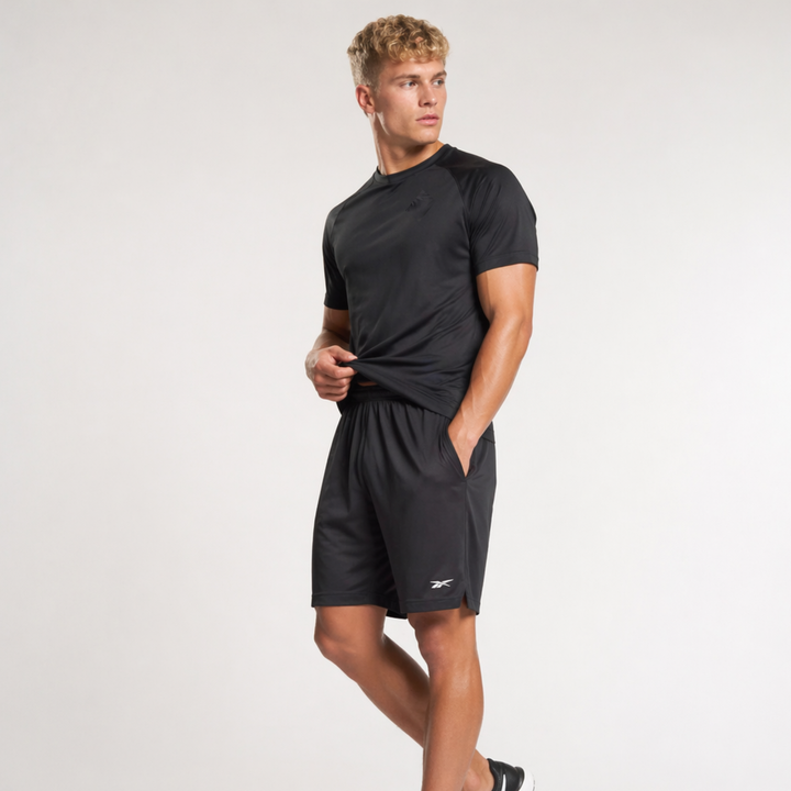 Reebok Knitted Training Shorts Schwarz