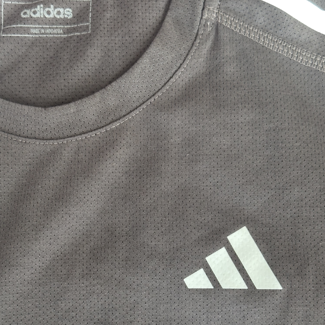 Adidas Own The Run 3-Stripes T-Shirt AEROREADY