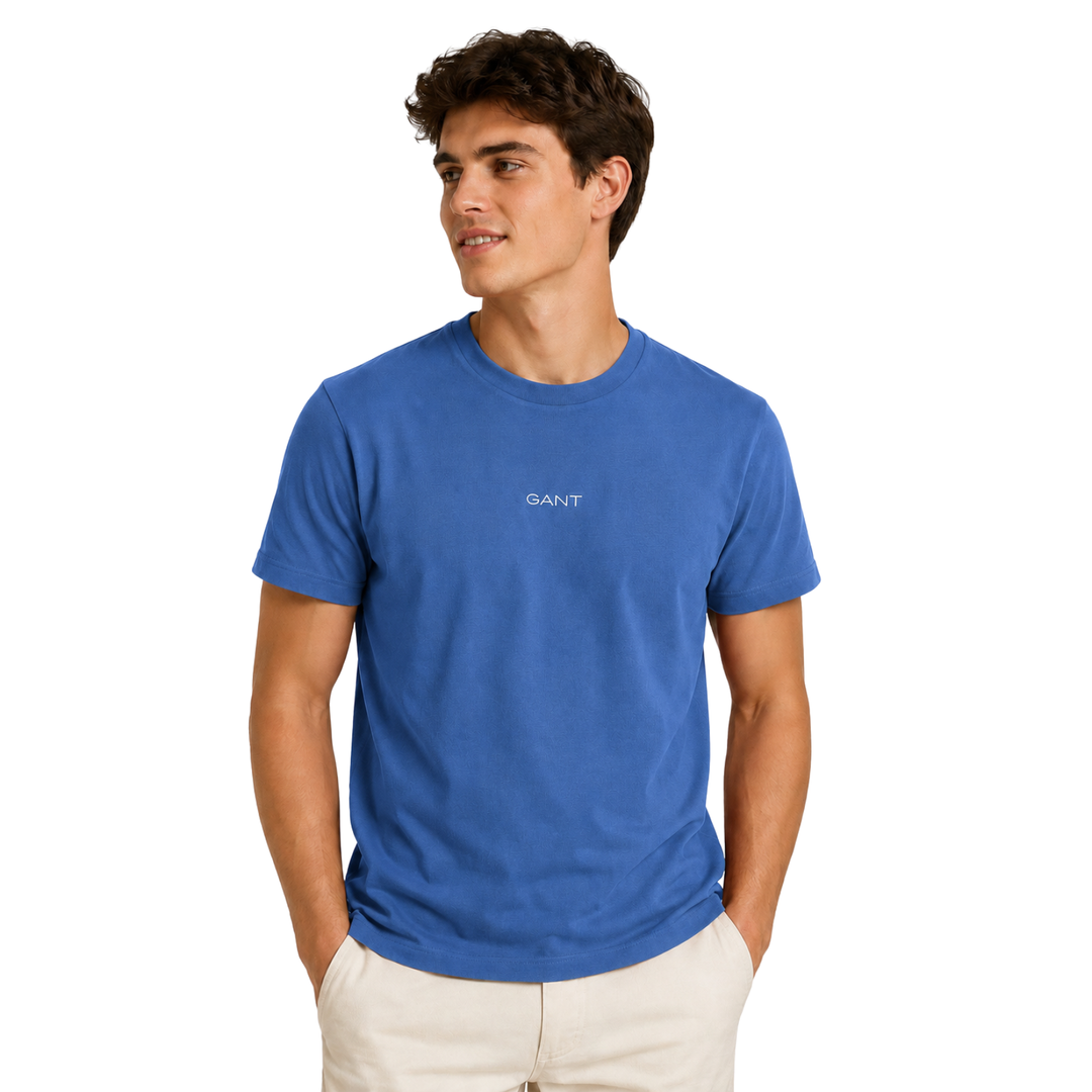 GANT T-Shirt Rich Blue Herren Shirt