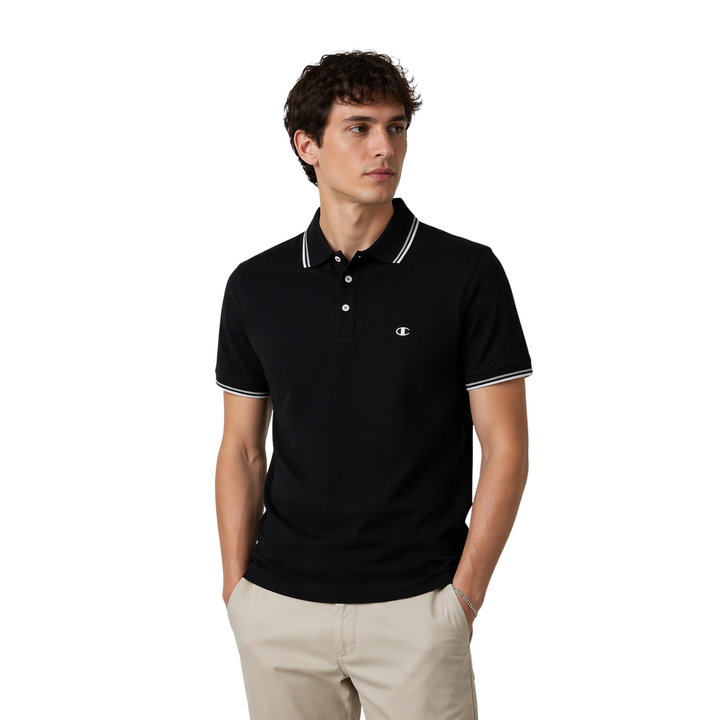 Champion Herren Poloshirt Schwarz