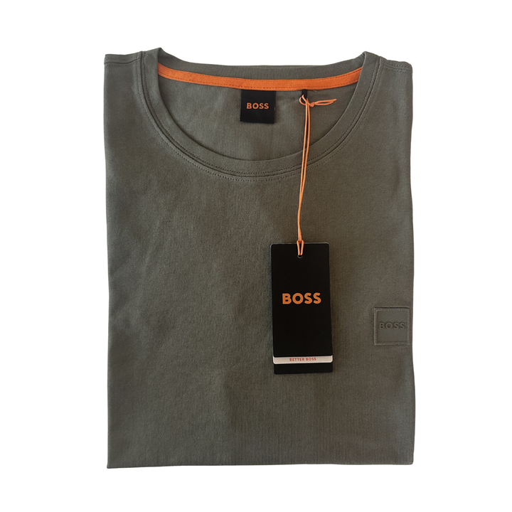 Hugo Boss T-Shirt Herren Olivgrün XXL – Baumwolle Regular Fit