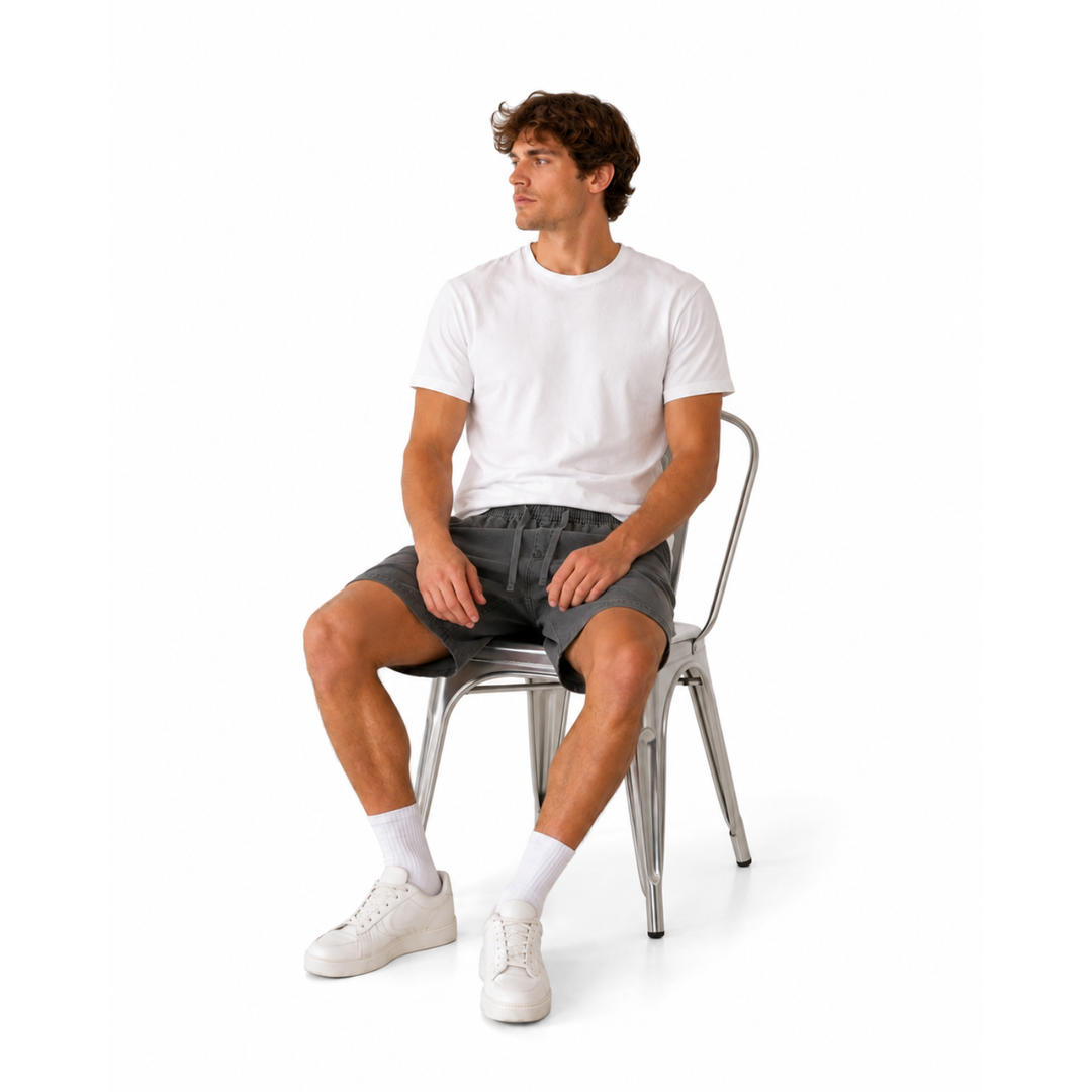 Tommy Jeans Shorts Anthrazit Loose Fit