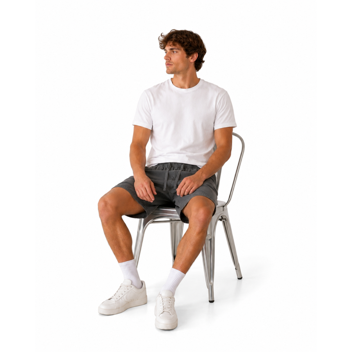 Tommy Jeans Shorts Anthrazit Loose Fit