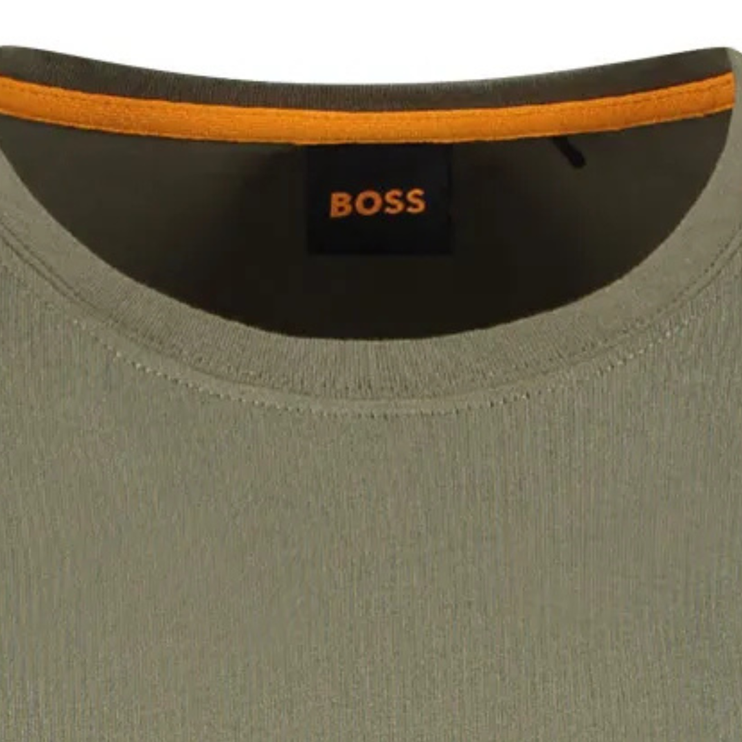 Hugo Boss T-Shirt Herren Olivgrün XXL – Baumwolle Regular Fit