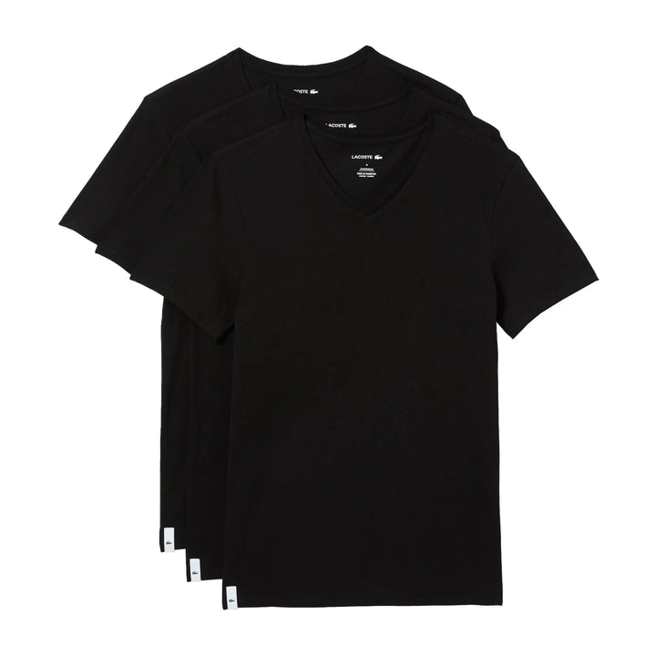 Lacoste Essentials 3-Pack T-Shirt Schwarz Herren