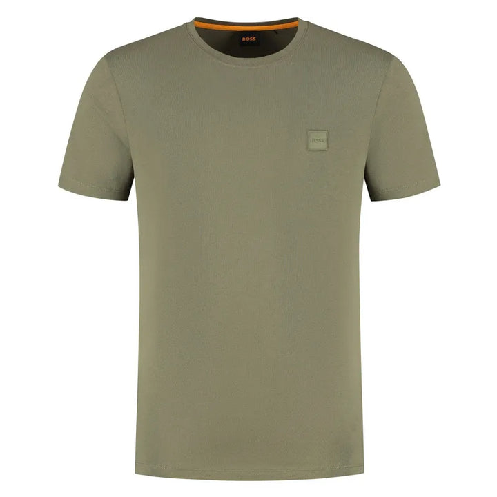 Hugo Boss T-Shirt Herren Olivgrün XXL – Baumwolle Regular Fit