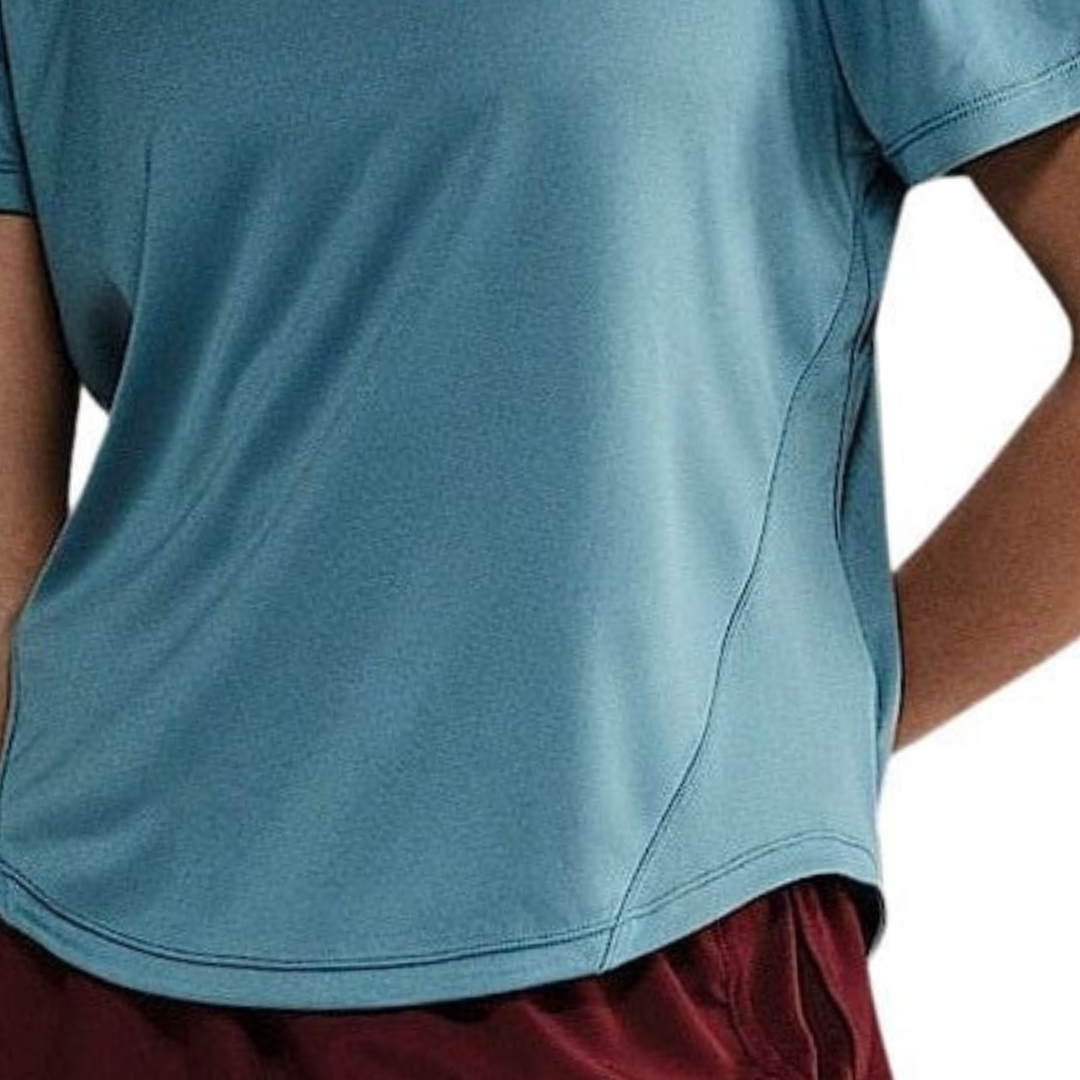 Nike Sport T-Shirt Damen Blau Running Fitness Shirt Dri-Fit