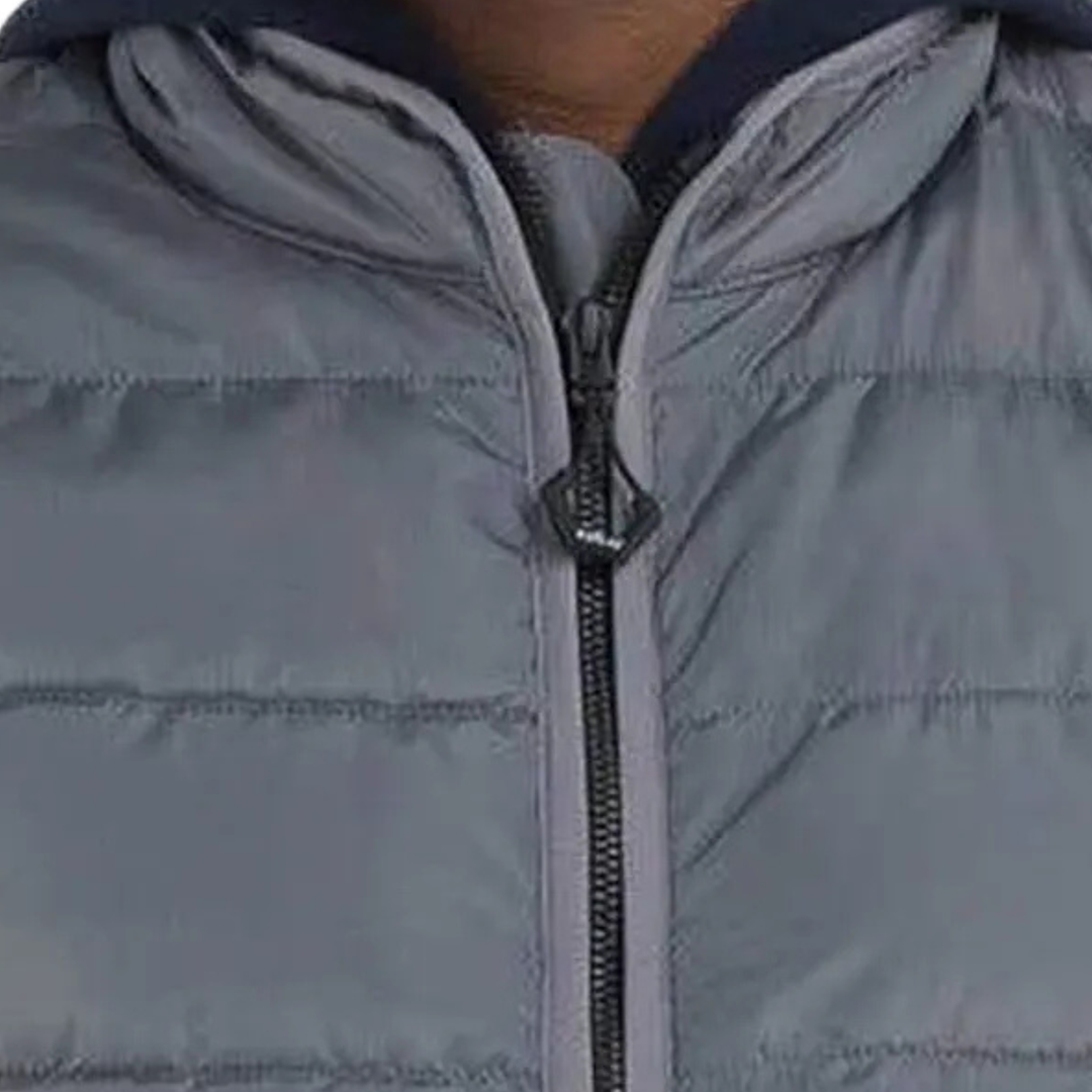 Replay Herren Bodywarmer Grau Steppweste Regular Fit Übergangsjacke