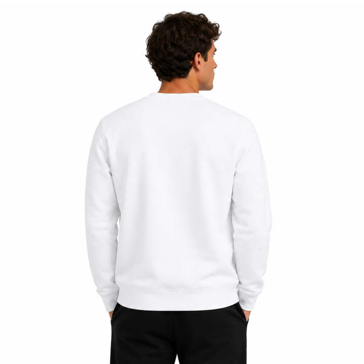 Nike Club Fleece Crew Sweatshirt Weiß Crewneck Pullover