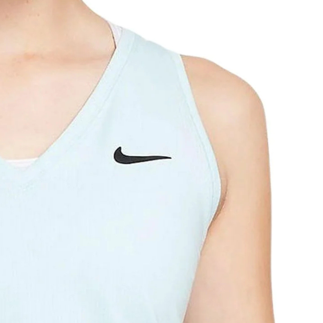 Nike Court Victory Tennis T-Shirt Damen Hellblau