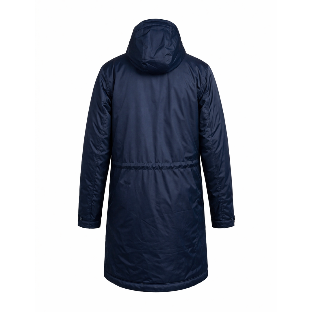 Nike Parka Herren Winterjacke Lang Blau mit Kapuze