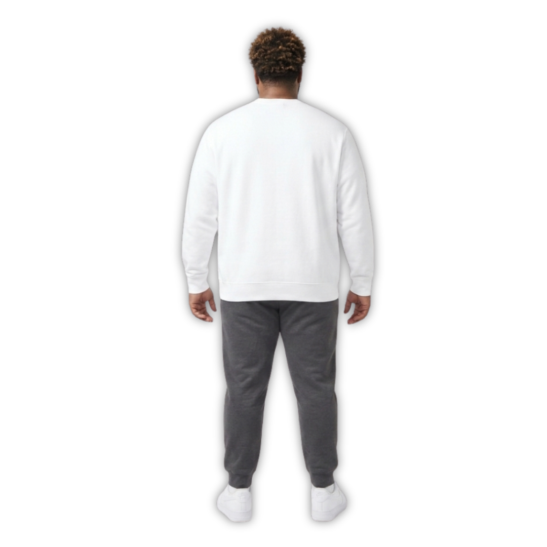 Nike Club Fleece Crew Sweatshirt Weiß Crewneck Pullover