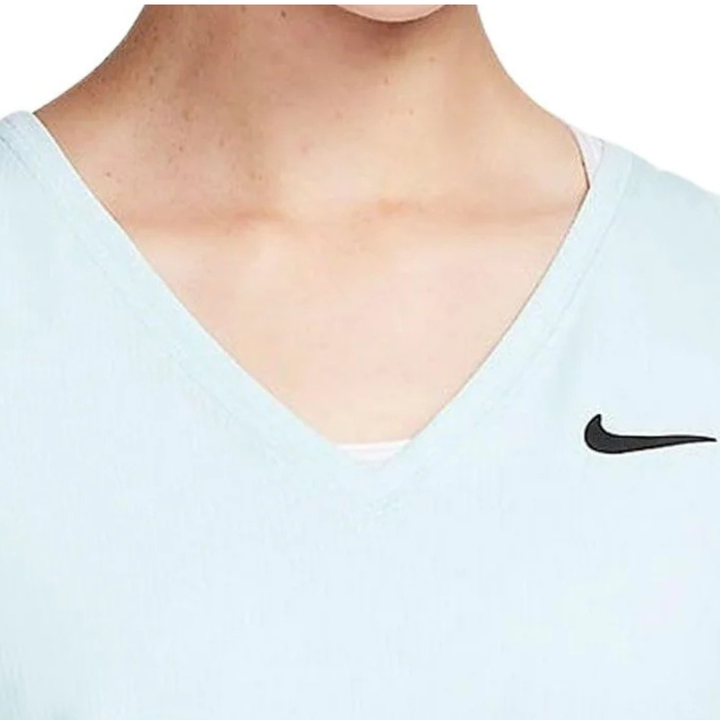 Nike Court Victory Tennis T-Shirt Damen Hellblau