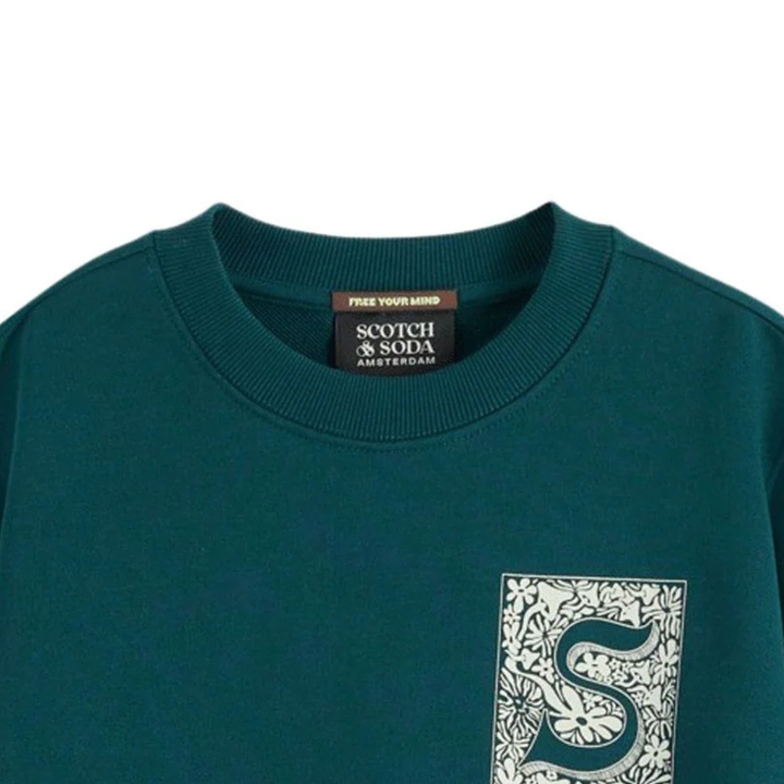 Scotch &amp; Soda Chest Artwork Sweatshirt