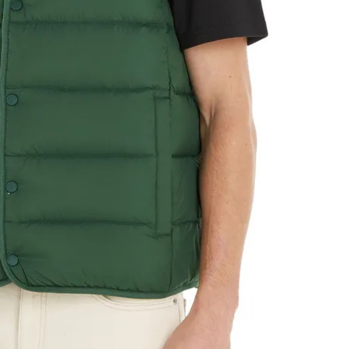 Tommy Jeans Light Down Vest Grün Steppweste