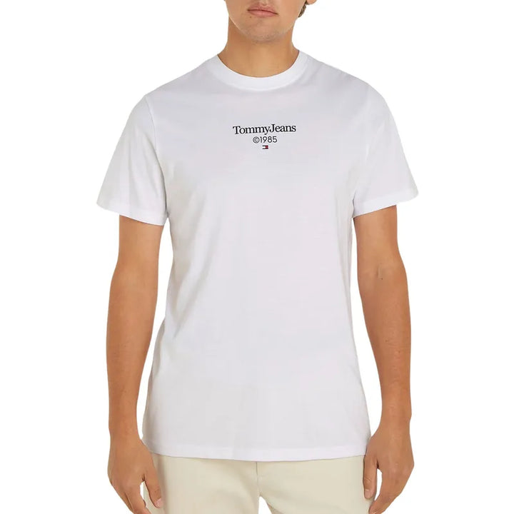 Tommy Jeans 1985 Entry Graphics Slim Fit T-Shirt Herren Weiß – Freizeit