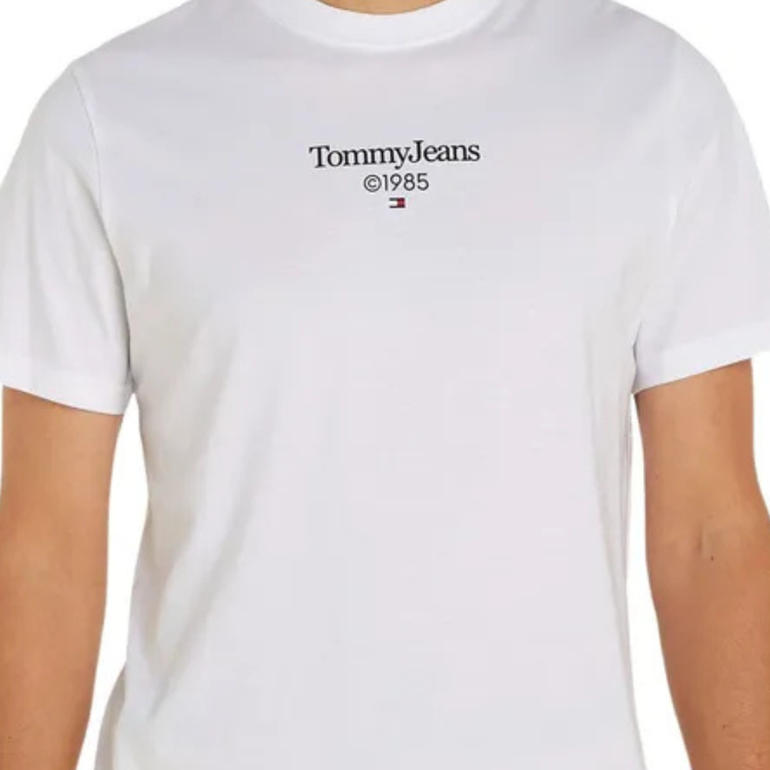 Tommy Jeans 1985 Entry Graphics Slim Fit T-Shirt Herren Weiß – Freizeit